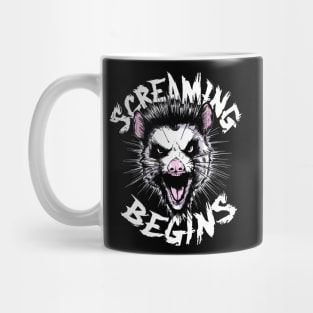 Screaming Begins - Possum 90s Inspired Mug